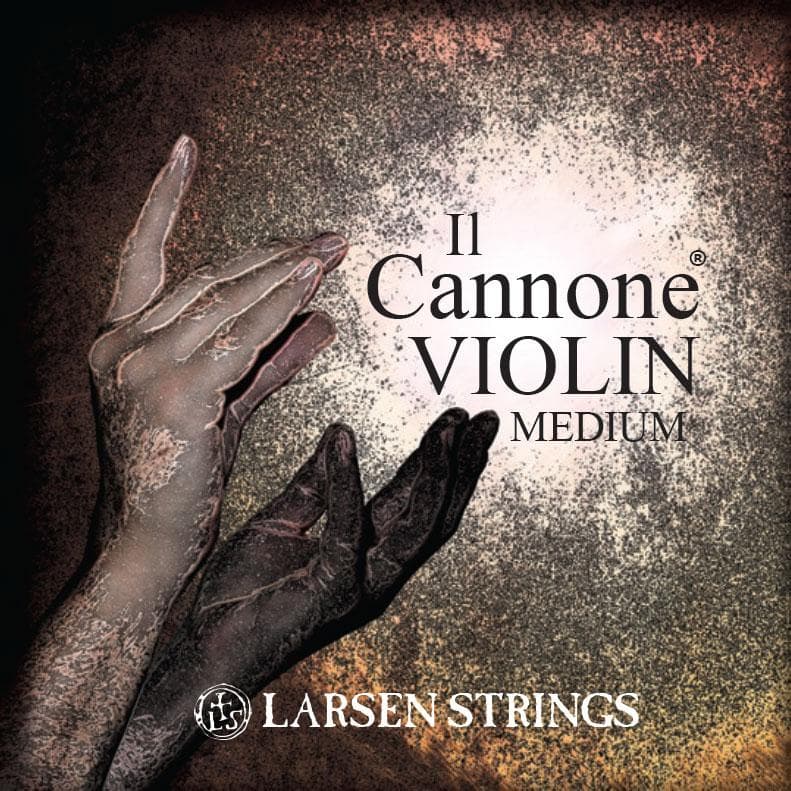  Larsen Il Cannone Violin String Set - 4/4 Size - Medium Gauge 