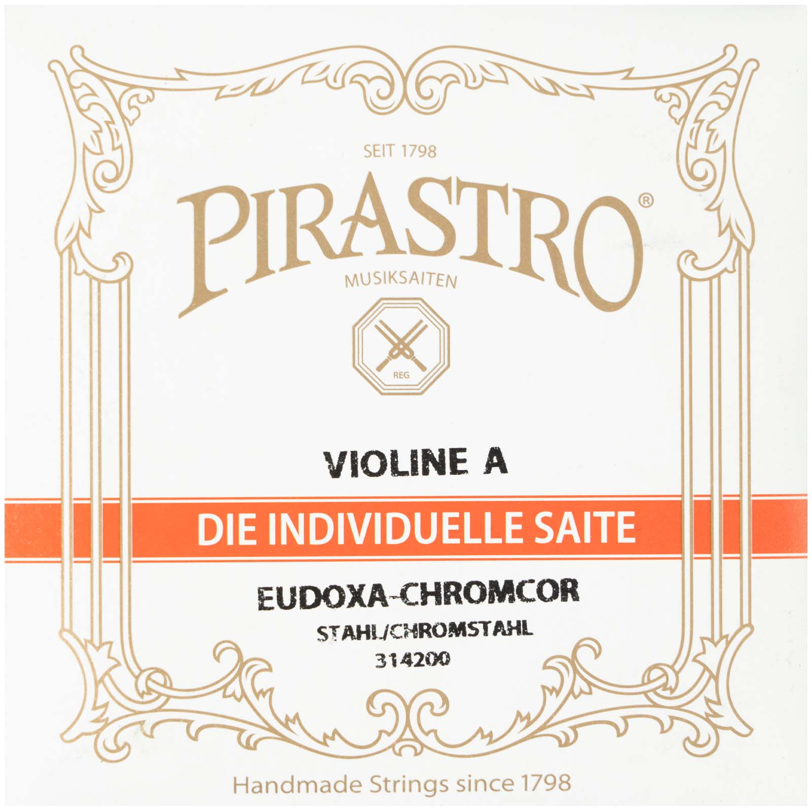  Pirastro Eudoxa Chromcor Violin A String - 4/4 size - Medium Gauge 