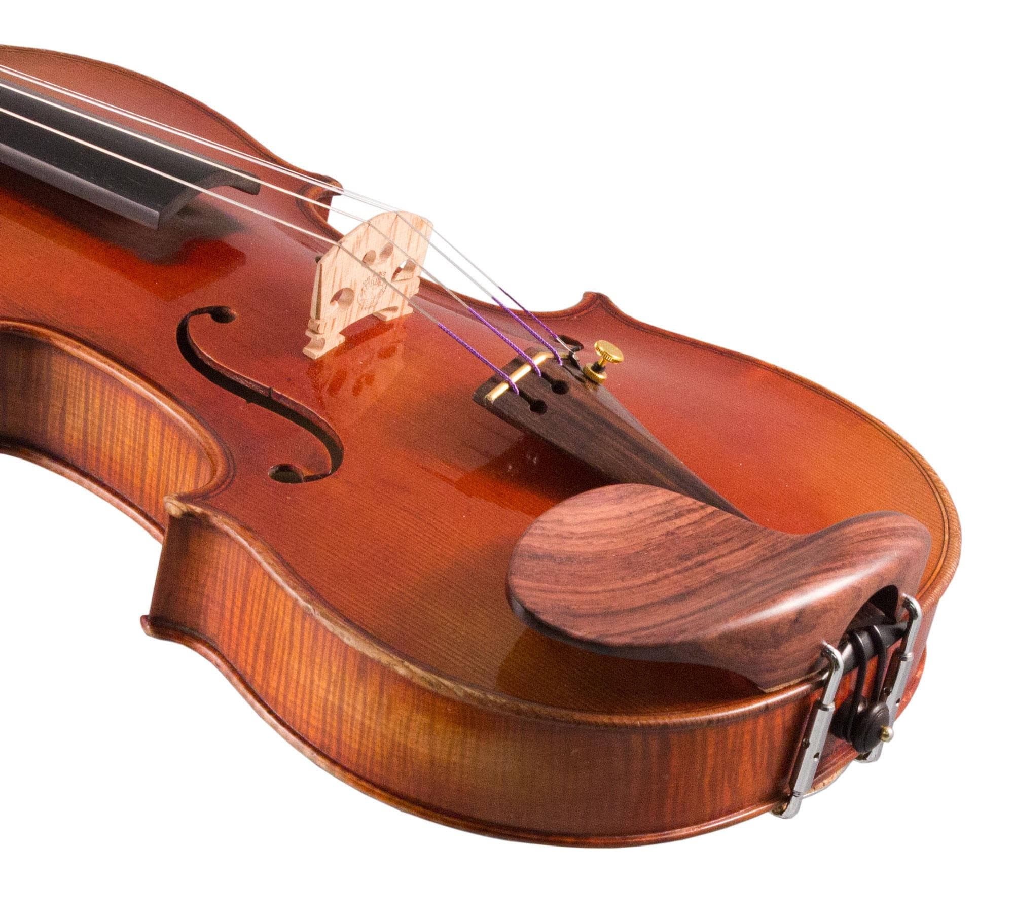  PVS Rosewood Violin Chinrest - Large Plate with Hump 