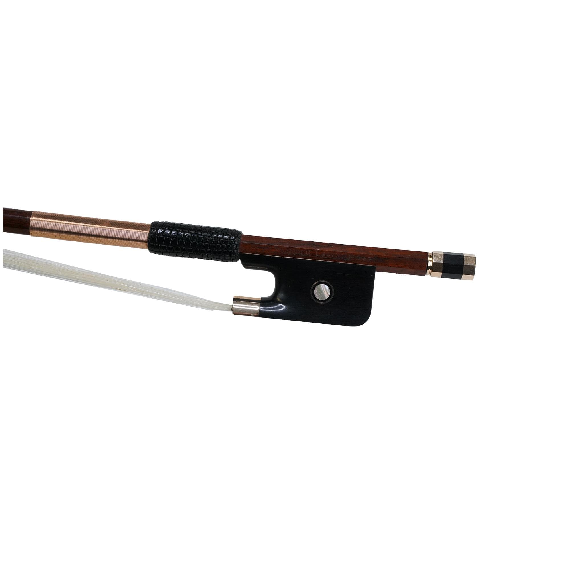  Alexander Langolf Viola Bow - Gold Mounted - Ebony Frog 