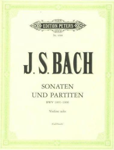  Bach, JS - 6 Sonatas and Partitas, BWV 1001-1006 - Solo Violin - edited by Max Rostal - Edition Peters 