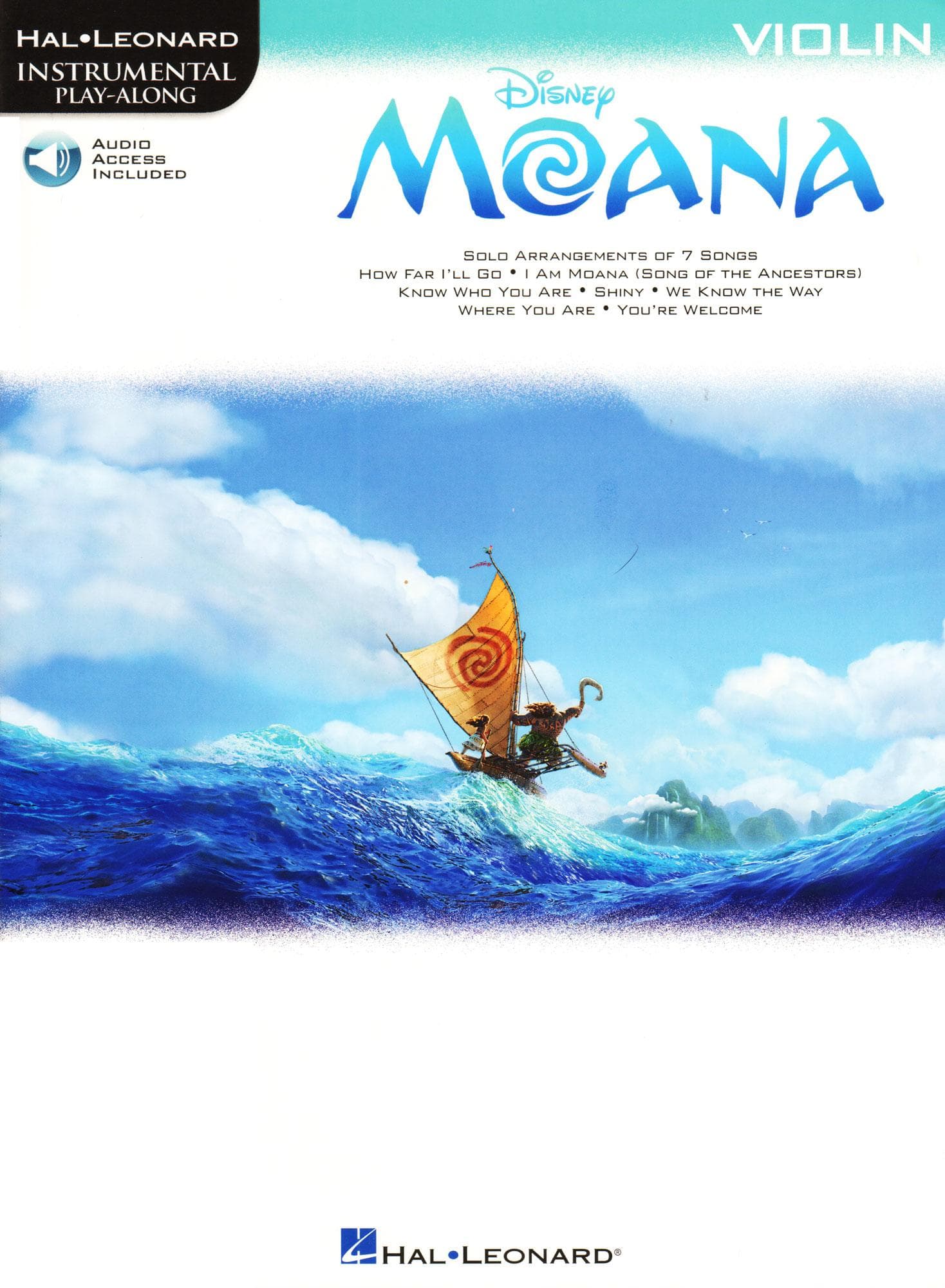  Disney's Moana - Instrument Play-Along - for Violin with Audio Accompaniment - Hal Leonard 