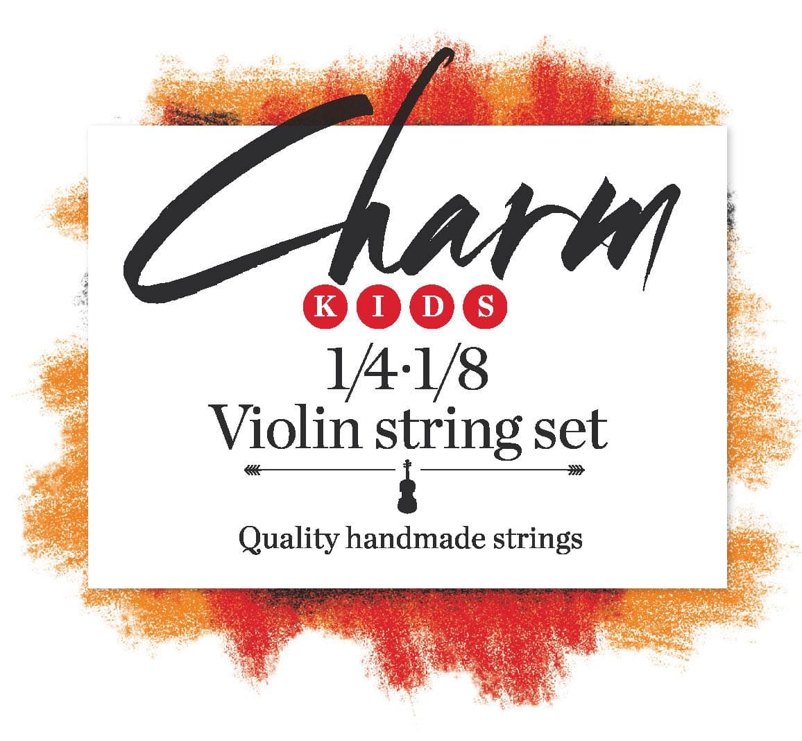  Charm Violin String Set Ball 1/4-1/8 Size Medium 