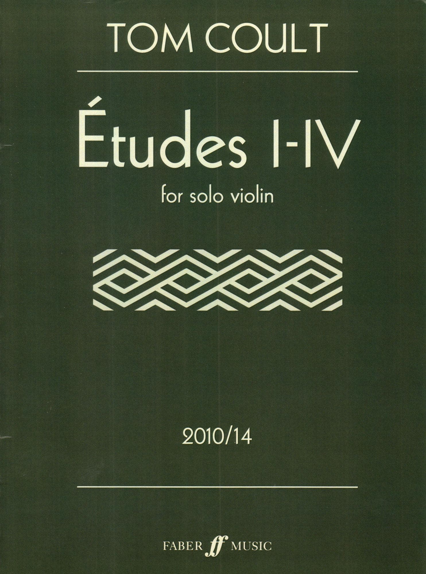  Coult, Tom - Etudes I-IV for Solo Violin - Faber Music Edition 