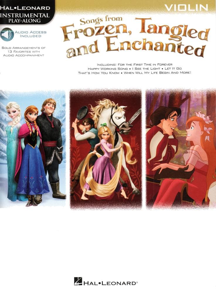  Songs from Frozen, Tangled, and Enchanted - for Violin - Hal Leonard 