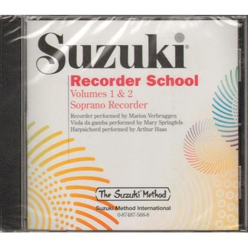  Suzuki Recorder School CD, Volumes 1 and 2, Soprano, Performed by Verbruggen 