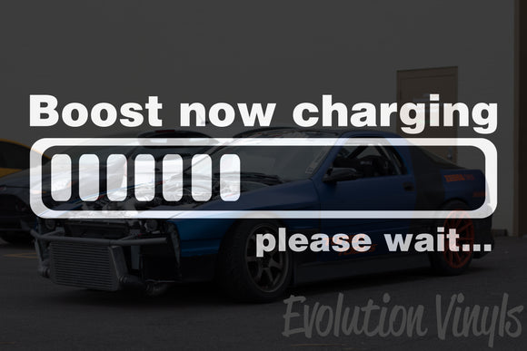 Boost now Charging V1 Decal