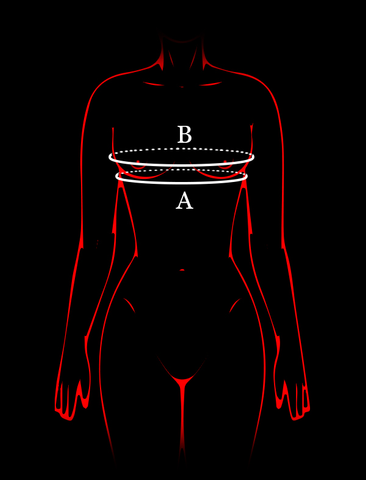 Messung des Damen-BHs