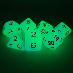 Acid Breath green glow in the dark dice