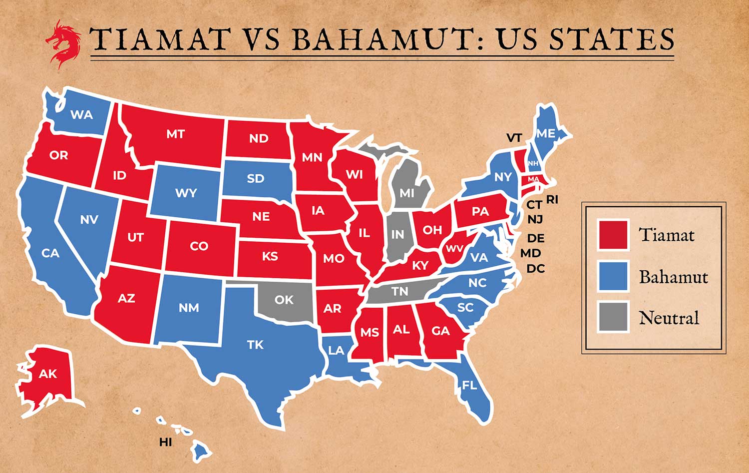 Tiamat vs Bahamut US States