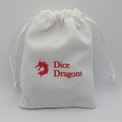 White dice bag