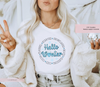 Hello Winter Cozy Circle DTF Transfer winter designs | luxurydtf.com