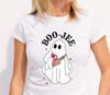 Boo-Jee Retro Ghost DTF design on classic white t-shirt from LuxuryDTF.com.