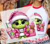 Baby Grinch Pink DTF Transfer