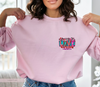 Love never fails, bible verse DTF transfer, pink and colorful colors, 10" and 3.5" available. Easy transfers to apply in seconds | LuxuryDTF.com