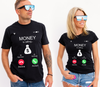 Upgrade your wardrobe with our witty 'Money is Calling' DTF transfer. Perfect for light or dark shirts, showcase your humor and style with this unique iPhone-inspired design! Great for custom t-shirts and custom apparel iPhone inspired | luxurydtf.com