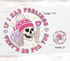 Retro Valentine DTF Transfer - Soft Pink & Purple Skeleton Colors Design | If i had feelings they'd be for you | ready to press in seconds | luxurydtf.com