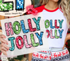 Christmas Holly Jolly transfer, Christmas DTF Prints, Christmas DTF transfers ready for press, Holly Jolly dtf, Holly Jolly ready to press | Luxurydtf.com