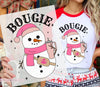 Boujee Snowman DTF Transfer ready to press on dark or light fabrics | Luxurydtf.com