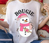 Boujee Snowman DTF Transfer ready to press on dark or light fabrics | Luxurydtf.com