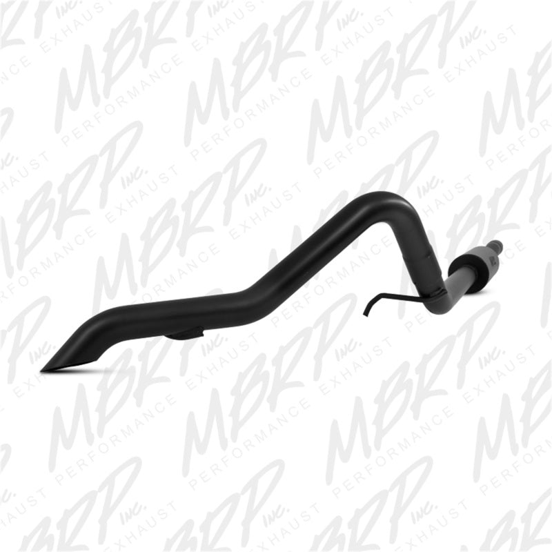 MBRP Tail Pipe Muffler (Before Axle, Black): Jeep Wrangler JK 3.8L V6 2007 - 2011 (2-Door & 4-Door)