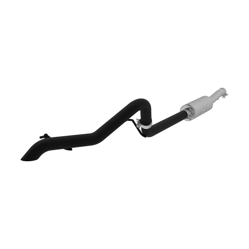 MBRP Cat Back Exhaust System (Single Rear Exit, Black): Jeep Wrangler / Rubicon JK 3.6L 2012 - 2018 (2-Door & 4-Door)