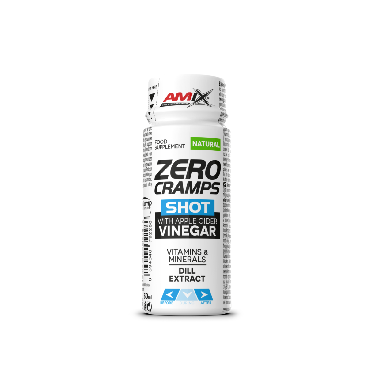 Anti Calambres Zero Cramps AMIX Shot Performance (1) & PERFORMANCE ZERO CRAMPS SHOT 60ML NATURAL