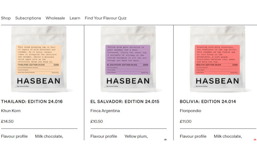Best Coffee Subscription Services In The UK - Hasbean Coffee
