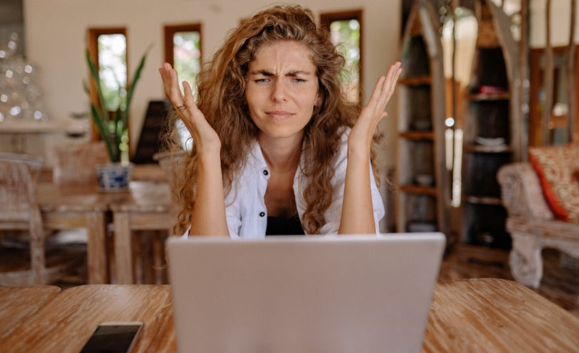 Frustrated Woman looking For TheBest Coffee Beans For Cold Brew UK