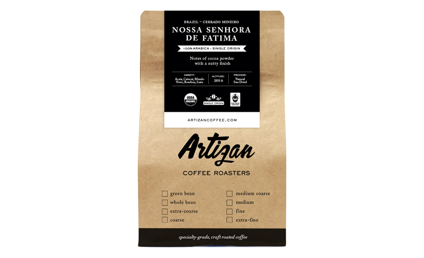 Organic Dark Brazil Nossa Senhora de Fatima Dark Roast Coffee Beans