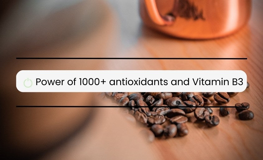 power of 1000+ antioxidants and Vitamin B3