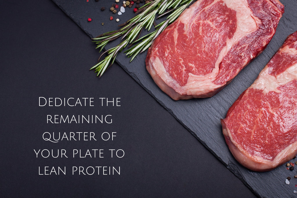 Dedicate the remaining quarter of your plate to lean protein