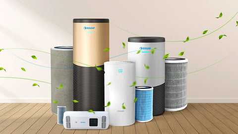 Eoleaf's product range of air purifiers and filters