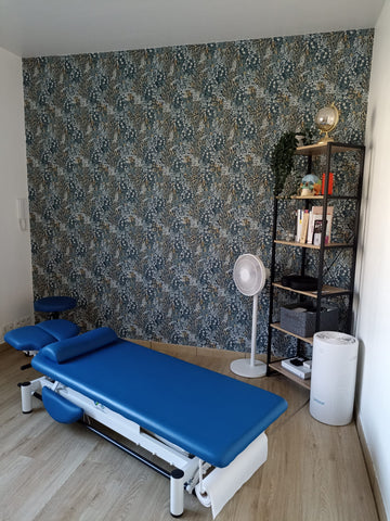 Eoleaf's AEROPRO 40 in an osteopath's consultation room