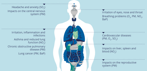 Les effets des PM2.5 sur la santé