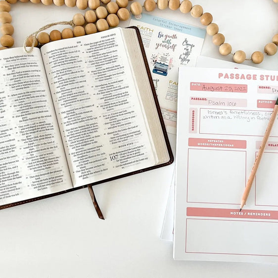 Bible Journaling Sticker Sheet