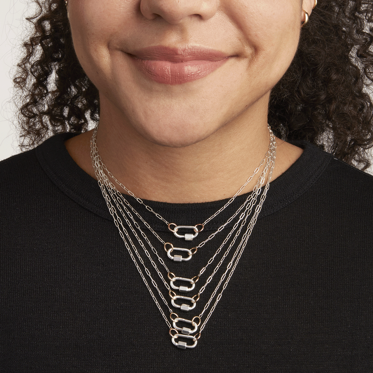 square link chain necklace