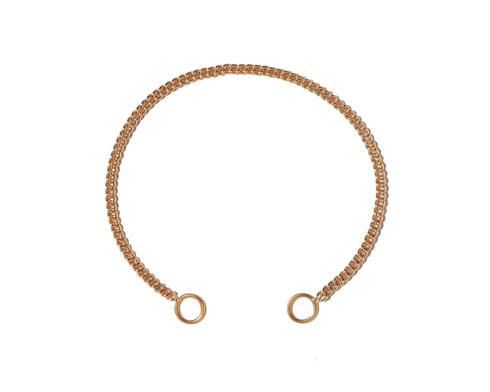 Not So Heavy Curb Chain in 14k Gold Bracelet