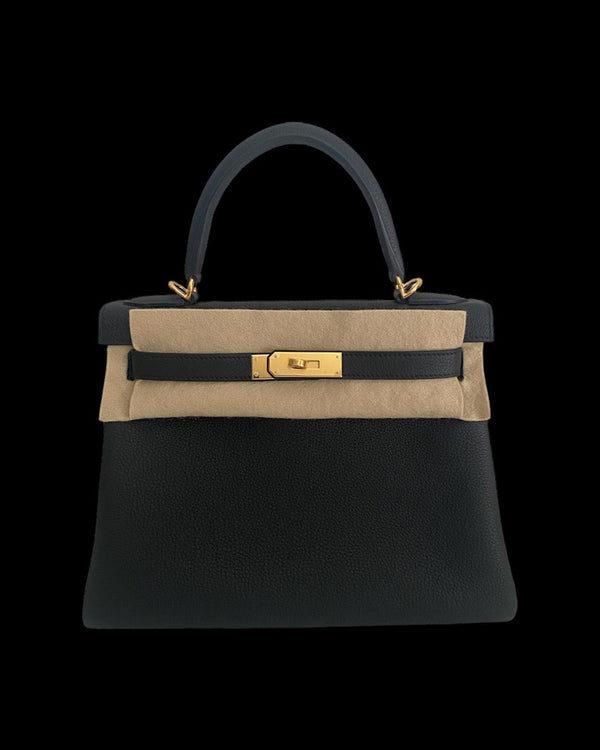 Hermes Birkin 25 Gris Meyer Togo Gold Hardware