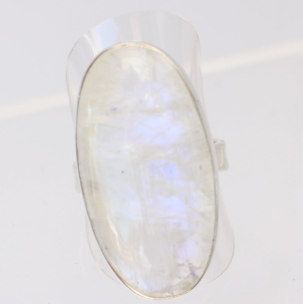 Moonstone Large Oval Ring
