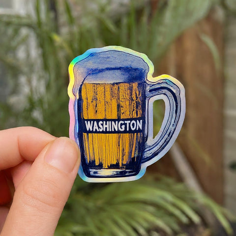 holographic washington sticker