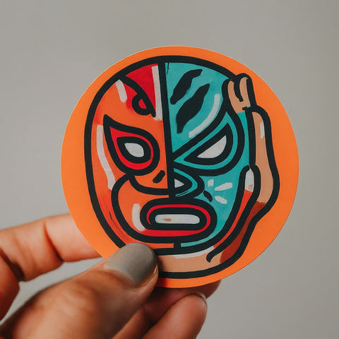 custom Luchador Sticker