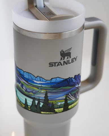 stanely cup with stickers