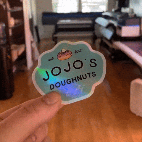 Holographic sticker printing