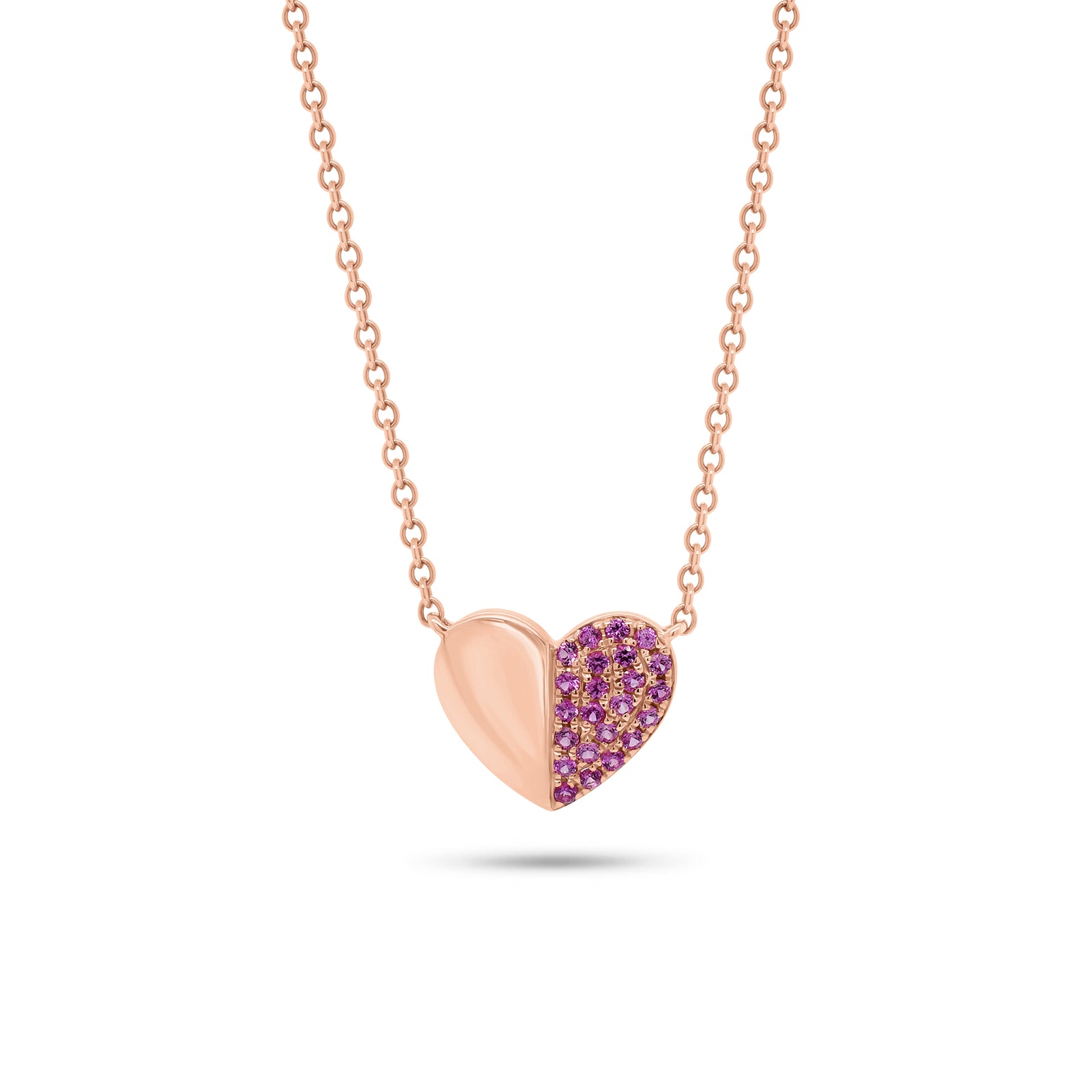 pink sapphire necklace