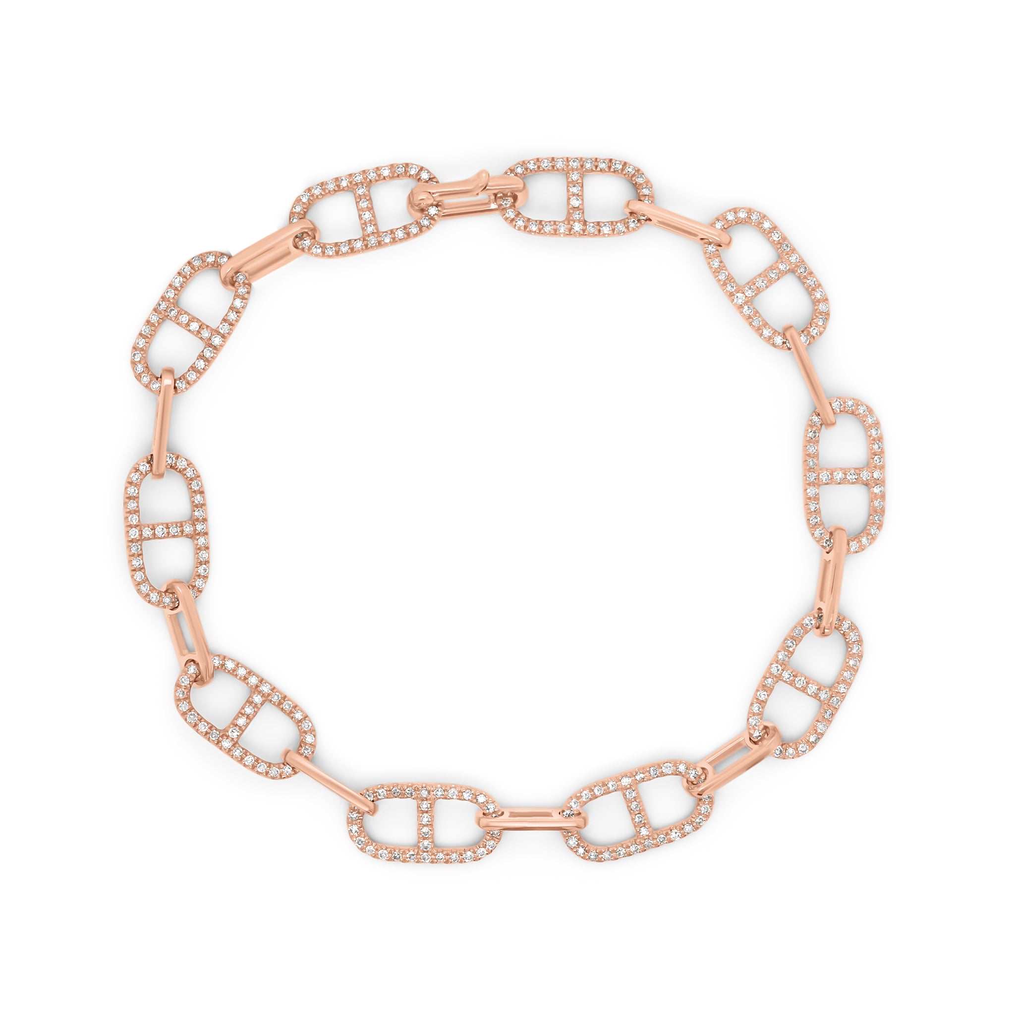 Diamond Tri-Link Bracelet