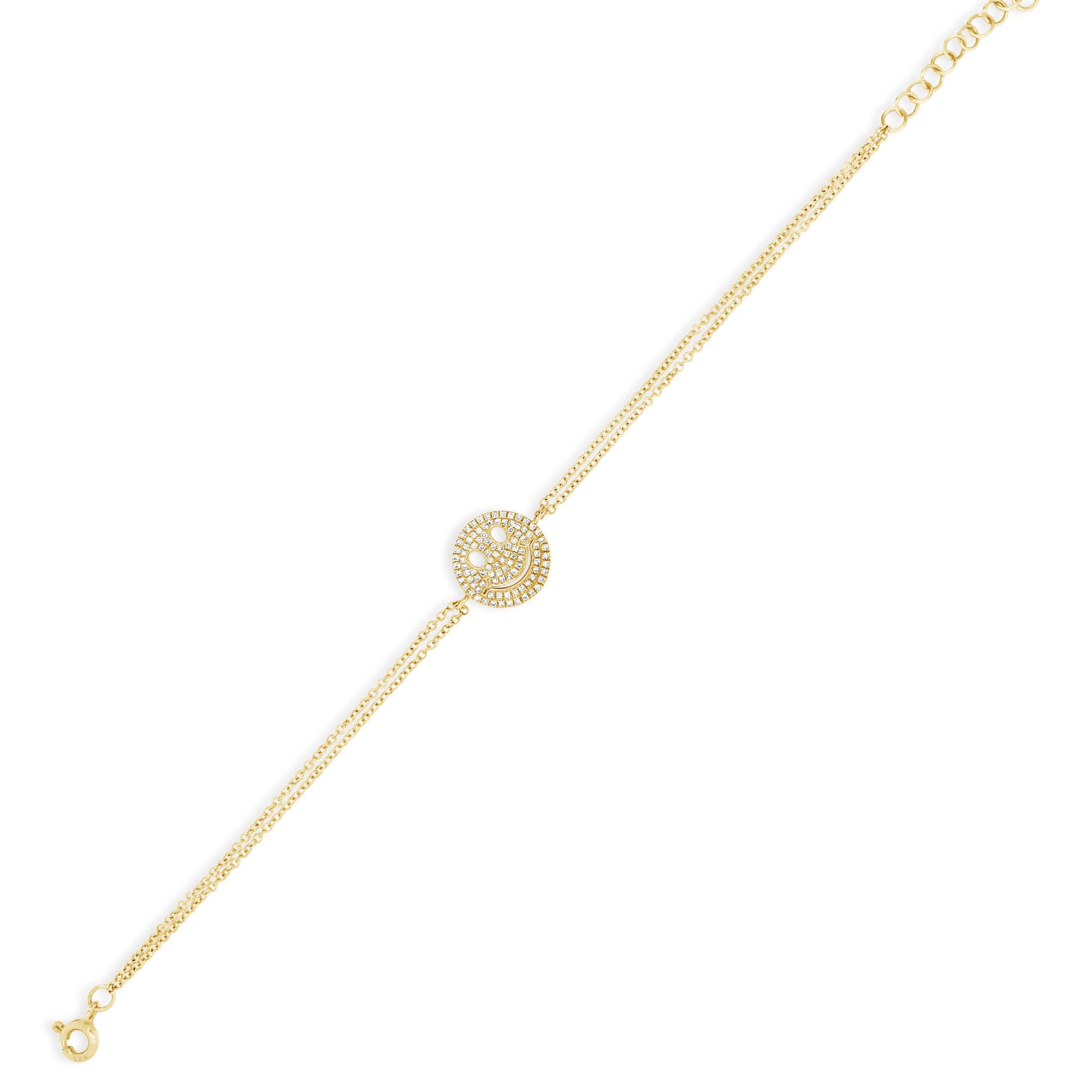 Diamond Smiley-Face Fashion Bracelet - Nuha Jewelers