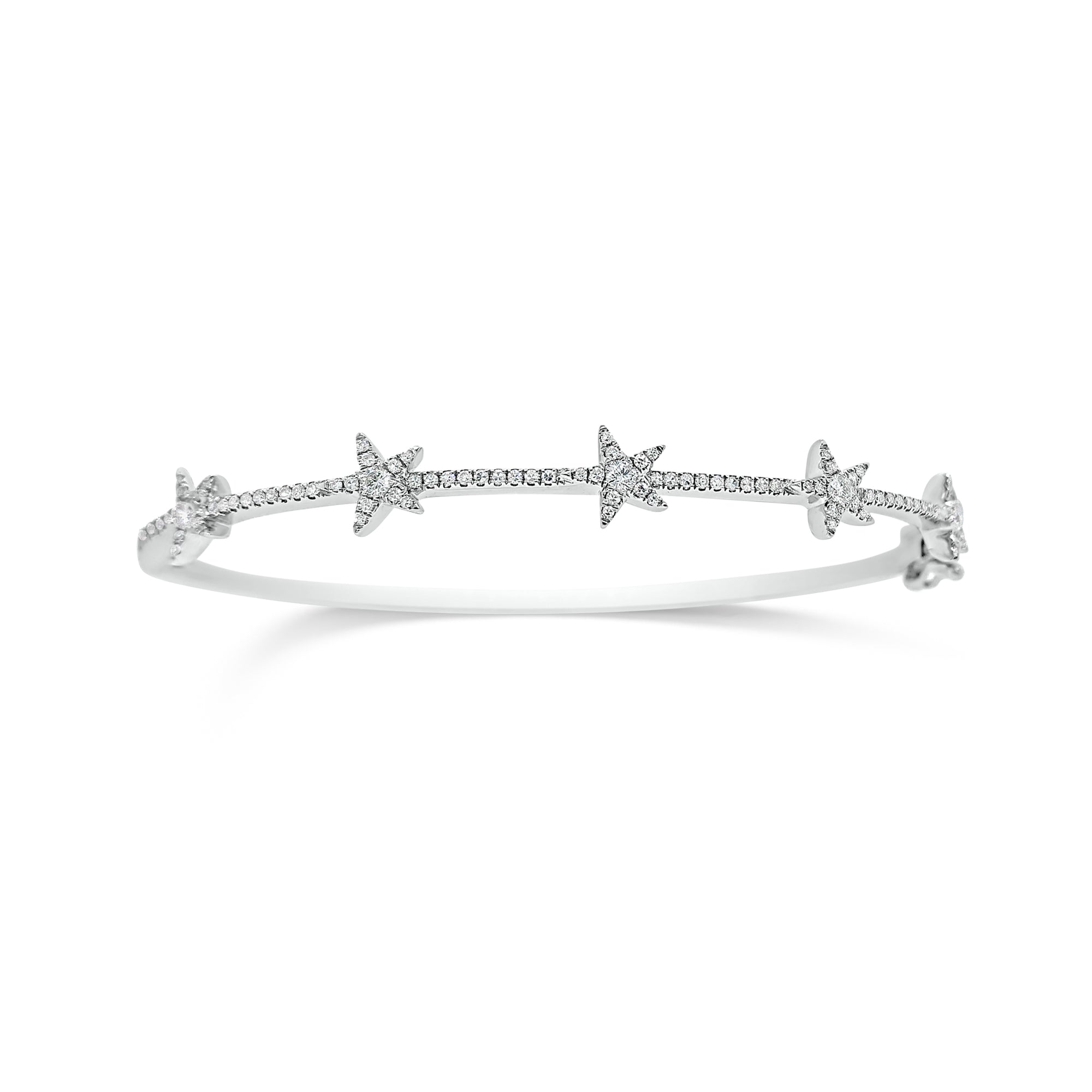 Diamond Starburst Bangle Bracelet - Nuha Jewelers