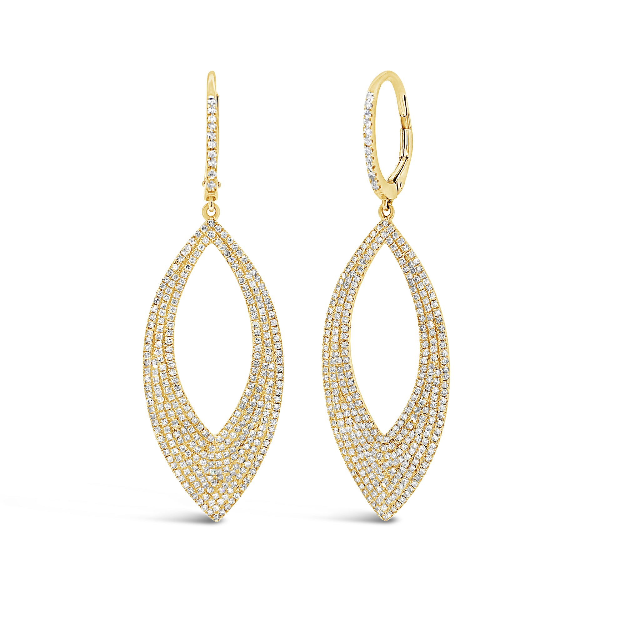 Diamond Marquise Dangle Earrings - Nuha Jewelers
