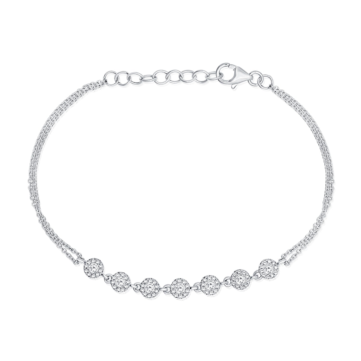 Diamond Flower Fashion Bracelet - Nuha Jewelers